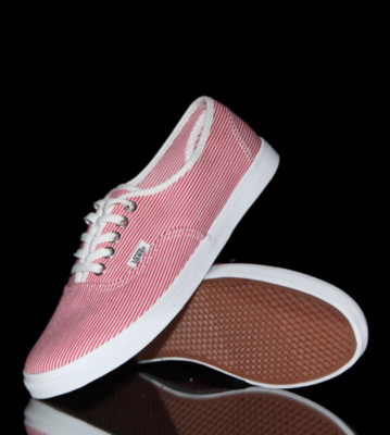 Vans Shoes Authentic LO PRO red/true white woven stripe