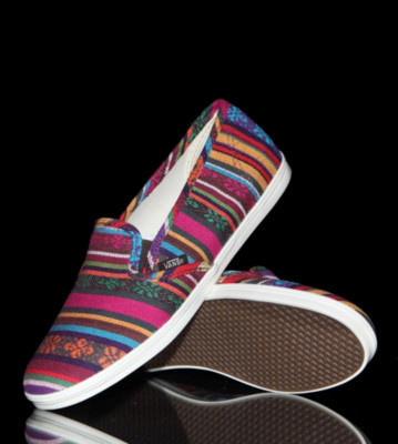 Vans Shoes Slip-On LO PRO multicolors/red guate stripe