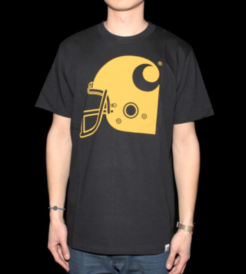 Carhartt T-Shirt Helmet black/beige mustard