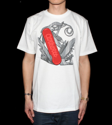 Carhartt T-Shirt Knife white/multicolor red