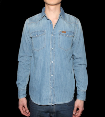 Carhartt Shirt Howdy blue fitter washed