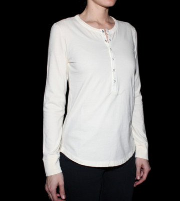 Carhartt W Longsleeve Henley beige cockle