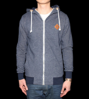 Revolution Zip Hooded Baune blue