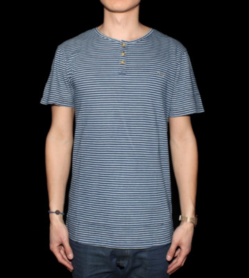 Revolution T-Shirt Torben blue stripe