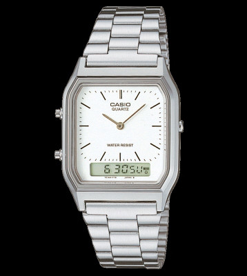 Casio Watch AQ-230A silver/white