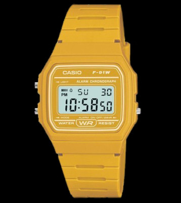 Casio Watch F-91WC yellow