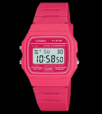 Casio Watch F-91WC pink
