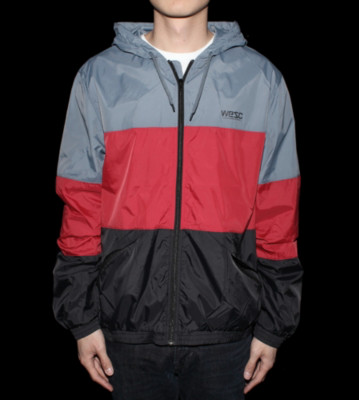 Wesc Windbreaker Magnus blue graphite/red/black