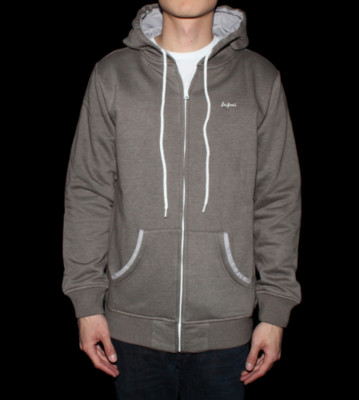 Safari Rev. Zip Hooded Melange brown melange