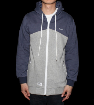 Safari Zip Hooded Meltown blue melange