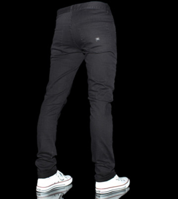 Krew Jeans K Skinny black slub