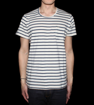 Obey T-Shirt Beam beige bone blue navy