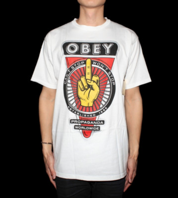 Obey T-Shirt Grudge white