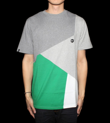 Ucon T-Shirt Cobalt grey/light grey/green/white