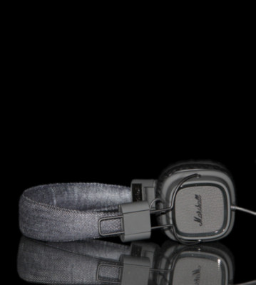 Marshall Headphones Major black pitch black