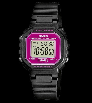 Casio Watch LA-20WH black/pink