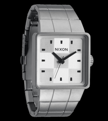 Nixon Watch The Quatro grey sanded steel/white