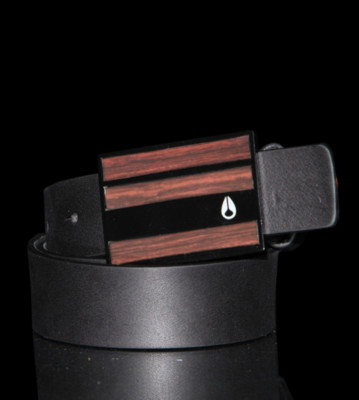 Nixon Belt Rotolog brown dark wood