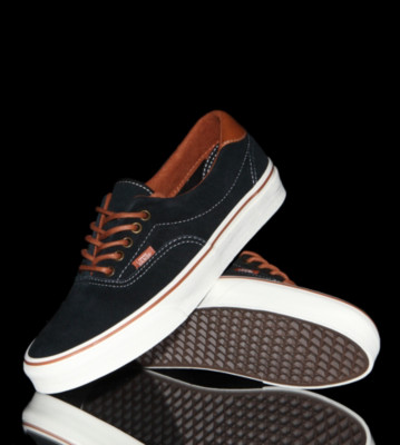 Vans Shoes Era 59 black leather brown