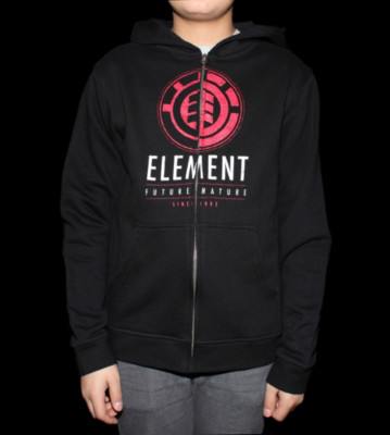 Element Kids Zip Hooded Conley black