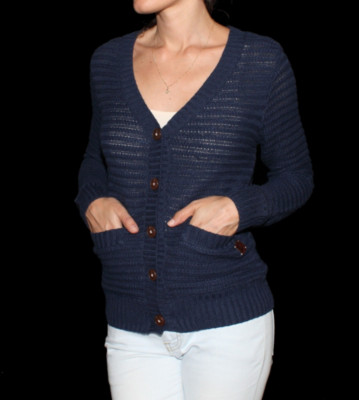 Roxy W Cardigan Columbia blue indigo
