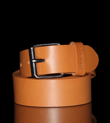 Carhartt Belt Script brown buckskin/silver buckle