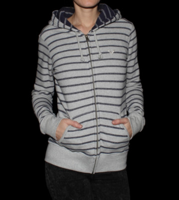 Roxy W Zip Hooded Autumn grey