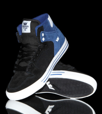 Supra Shoes Vaider black/blue navy suede