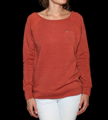 Obey W Pullover Vandal Crew red picante