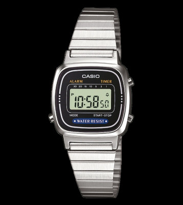 Casio Watch LA670WEA silver/black
