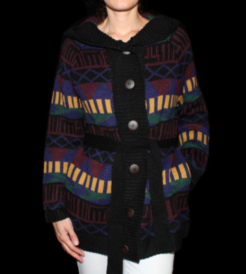 Insight W Cardigan Geo Chunky multicolor geo stripe