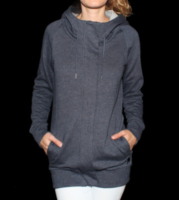 Bench W Zip Hooded Baste blue totaleclipse