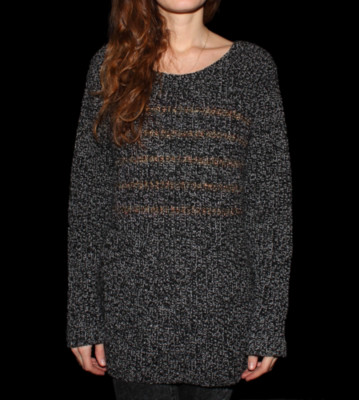 RVCA W Pullover Gold Love black silver smoked