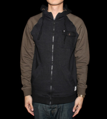 Wemoto Zip Hooded Fader black brown tamarc
