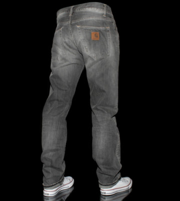 Carhartt Klondike Pant Phoenix grey black retro washed
