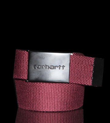 Carhartt Clip Belt red wine/black