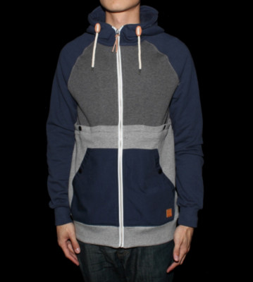 Ucon Zip Hooded Clyde blue dark navy