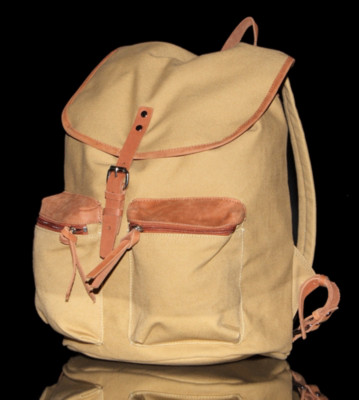 Sandqvist Backpack Roald beige khaki