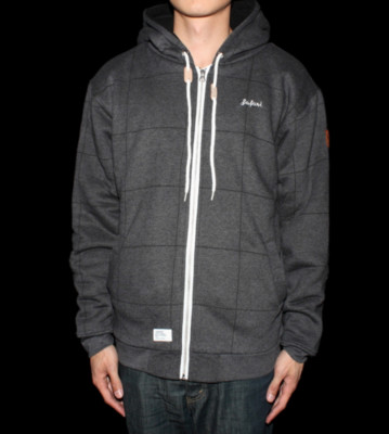 Safari Zip Hooded Scotish grey dark charcoal