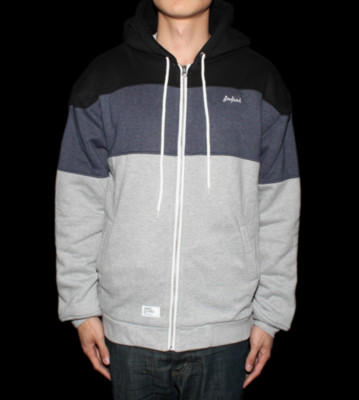 Safari Zip Hooded Talbert blue charcoal