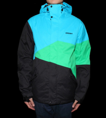 Zimtstern Snowjacket Inventor black/aqua/green