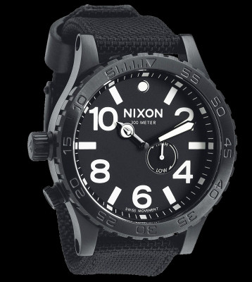 Nixon Watch The 51-30 Tide black all black nylon