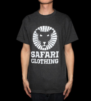 Safari T-Shirt Scribble grey charcoal