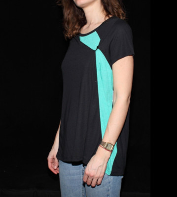 Volcom W T-Shirt Cambridge Contrast Panel black