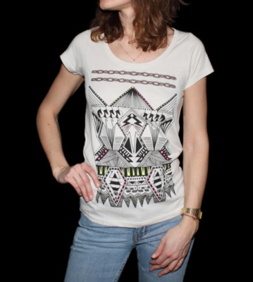 Volcom W T-Shirt Mountain Mirror beige monstrosity