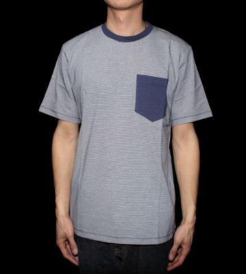 Carhartt T-Shirt Loft Pocket blue/white loft stripe