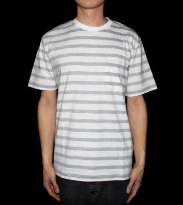 Carhartt T-Shirt Marver Pocket white allover print/blue