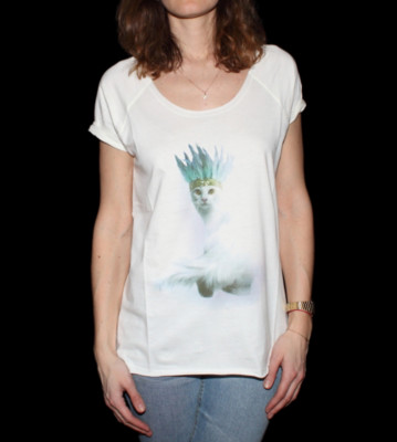 Element W T-Shirt Purrefiction white ivory