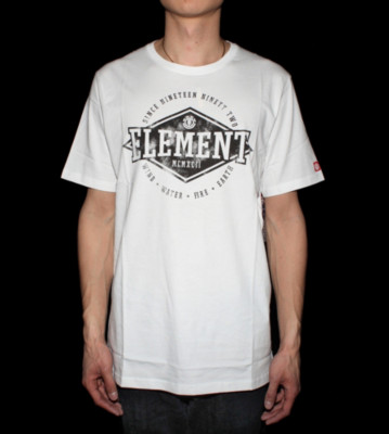 Element T-Shirt Crossover white