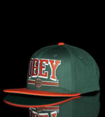 Obey Snap Cap Obey Athletics green/orange